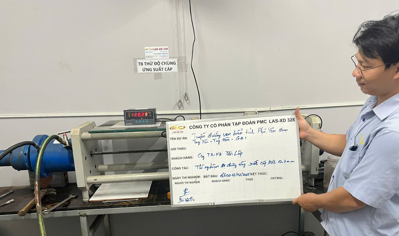 thí nghiệm vật liệu xây dựng gia lai Thí nghiệm cáp nêm neo