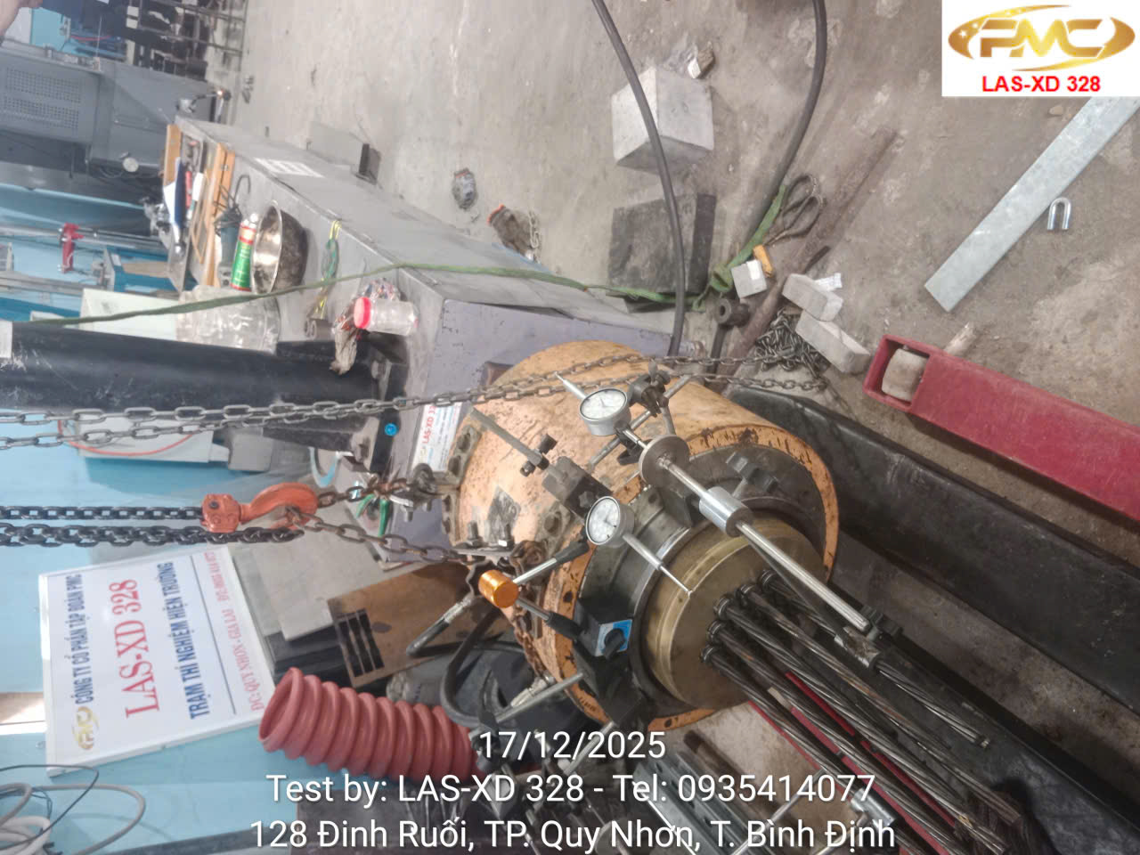 thí nghiệm vật liệu xây dựng gia lai Thí nghiệm cáp nêm neo